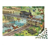 Le Pont sur la rivière Kwai s'effondre Puzzle en Bois Imperméable Puzzles De 1000 Pièces pour Adultes Impossible Jeux Éducatifs