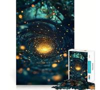Le Portail du surréalisme des lucioles Puzzle de 1000 pièces pour Adultes Jeu Intelligent, idéal pour Jouer à l'intérieur Découpe précise Un Cadeau Charmant 38x52cm