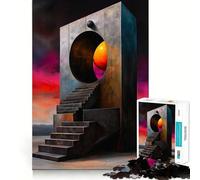 Le Portail Mystique Puzzle de 1000 pièces pour Adolescents Jeu d'entraînement cérébral Atelier d'évasion et de réflexion Cadeau attentionné 38x26cm