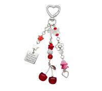 Le Porte-clés Cerises Ajoute Une Touche D'élégance Cool À Vos Tenues Adapté Pour Les Déplacements Les Fêtes La Scolaire.