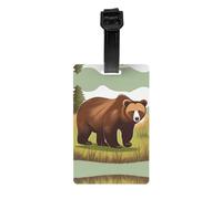 Le porte-étiquette Brown Bear Walking protège votre vie privée et est un must have pour les voyages et est durable