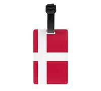 Le porte-étiquette de bagage drapeau danois protège l'intimité et est un must have pour les voyages et est durable
