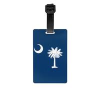 Le porte-étiquette de bagage drapeau de la Caroline du Sud protège votre vie privée et est un must have pour les voyages et est durable