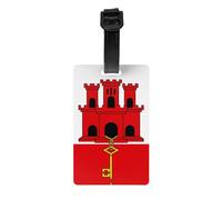 Le porte-étiquette drapeau de Gibraltar protège votre vie privée et est un must have pour les voyages et est durable