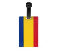 Le porte-étiquette drapeau de la Roumanie protège votre vie privée et est un must have pour les voyages et est durable