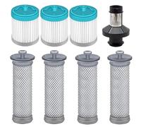 Le porte-filtre est compatible avec les pièces d'aspirateur sans fil Tineco A10/A10 Hero/A11/A11 Hero/S11/S11 Pure ONE/S12/S12 Pure ONE. Filtre HEPA, brosse à rouleau (A (4+3+1))