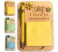 Le Porte-notes Adhésif « ce Que Je Dois Me Rappeler » - Cadeau Humoristique Pour Votre Collègue Distrait (et Vous-même), Organiseur De Bureau Amusant Et Distributeur Mémos(Yellow*1)