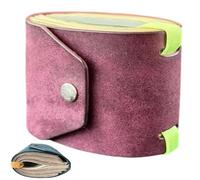 Le Portefeuille De Caisse,Pince à Billets à AccèS Rapide,Portefeuille MagnéTique en Cuir,Les Bandes Sac à Main Pratique avec Fermoir MagnéTique,Petite Pochette Compacte De Luxe (E)