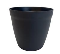 LE POT CITOYEN-Pot rond lilo Poetic botanic coloris gris en plastique recyclé 20,8 L - diamètre 35 cm