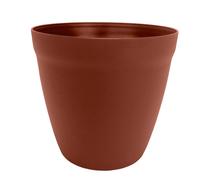 LE POT CITOYEN-Pot rond lilo Poetic botanic coloris marron en plastique recyclé 20,8 L - diamètre 35 cm