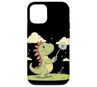 Le pouvoir des souhaits avec ce dinosaure et pissenlit Coque pour iPhone 12/12 Pro