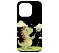 Le pouvoir des souhaits avec ce dinosaure et pissenlit Coque pour iPhone 15 Pro