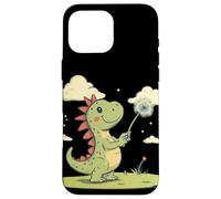 Le pouvoir des souhaits avec ce dinosaure et pissenlit Coque pour iPhone 16 Pro Max