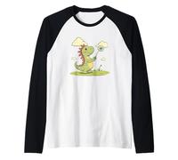 Le pouvoir des souhaits avec ce dinosaure et pissenlit Manche Raglan