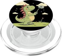 Le pouvoir des souhaits avec ce dinosaure et pissenlit PopSockets PopGrip pour MagSafe