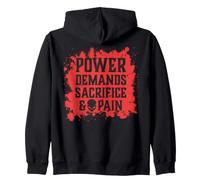 Le Pouvoir du crâne maléfique Exige du Sacrifice et de la Douleur Hell Demon Chaos Sweat à Capuche