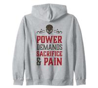 Le Pouvoir du crâne maléfique Exige du Sacrifice et de la Douleur Hell Demon Chaos Sweat à Capuche