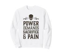 Le Pouvoir du crâne maléfique Exige du Sacrifice et de la Douleur Hell Demon Chaos Sweatshirt