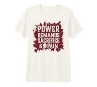 Le Pouvoir du crâne maléfique Exige du Sacrifice et de la Douleur Hell Demon Chaos T-Shirt Haut de Gamme