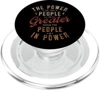 Le Pouvoir du Peuple est Plus Grand Que Le Peuple au Pouvoir PopSockets PopGrip pour MagSafe