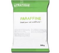 Le Pratique- Cire de Paraffine Alimentaire Confiture, Gelées et Fromages, Sachet Billet Paraffien 500g, Fabriqué en France
