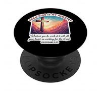Le prédicateur chrétien est Mon ministère Jésus-Christ Dieu PopSockets PopGrip Adhésif
