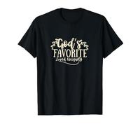 Le préféré de Dieu est aimé de manière Unique T-Shirt Graphique avec Valeur, Homme, Noir, L