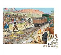 Le Premier Chemin de Fer transcontinental Puzzle en Bois Imperméable Puzzles De 1000 Pièces pour Adultes Cadeaux Impossible Jeux Éducatifs
