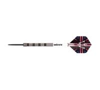 Unicorn 90% Tung 22 g James Wade, Premier, 90/70% tungstène, Acier et Pointe Souple, 18 g à 24 g Unisexe, Argenté/Jaune