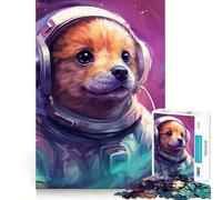 Le Premier Puzzle Wuff Astronaute 1000 pièces pour Adolescents, Jeu de réflexion Simple et Amusant, découpe précise, Père Noël, Cadeau 38x52cm