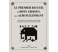 Le premier recueil de mots croisés dit l'album éléphant