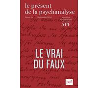 Le présent de la psychanalyse VOL. 16 (2026-2) - Collectif - Puf - broché - Revue