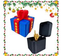 Le Present Irritant, Boîte Cadeau Enquiquinante avec Vis, La Boîte Prank - Défi de Vis Hilarant avec Surprises de Doigt d'Honneur, Cadeaux Rigolos pour Noël, Anniversaire, Halloween, Bureau