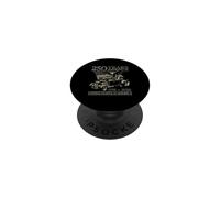 Le président Abe Lincoln dans Un Hotrod 250 Ans 4 Juillet PopSockets PopGrip Adhésif