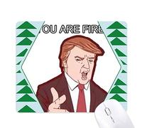 le président américain caricature de l'amérique tapis de souris green pine tree tapis en caoutchouc