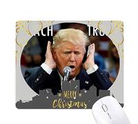 le président américain drôle intéressant trump la nuit de noël, tapis de souris en caoutchouc