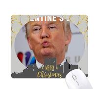 le président américain trump image la nuit de noël, tapis de souris en caoutchouc