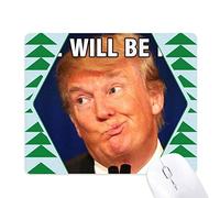le président américain trump ridicule image tapis de souris green pine tree tapis en caoutchouc