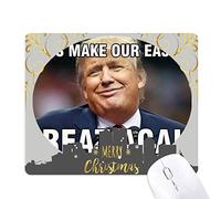 le président américain trump usurper l'image la nuit de noël, tapis de souris en caoutchouc