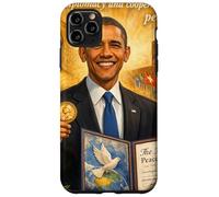 Le président Barack Obama lauréat du Prix Nobel des Droits de l'homme Coque pour iPhone 11 Pro Max