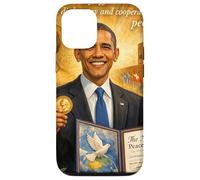 Le président Barack Obama lauréat du Prix Nobel des Droits de l'homme Coque pour iPhone 12/12 Pro