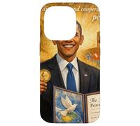 Le président Barack Obama lauréat du Prix Nobel des Droits de l'homme Coque pour iPhone 14 Pro