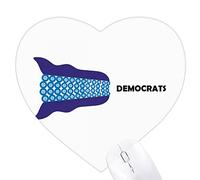 Le Président des Ã‰Tats - Unis, M. tobidan Blue Democracy Jeux de Tapis de Souris en Forme de Coeur