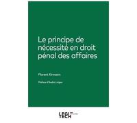 Le Principe De Nécessité En Droit Pénal Des Affaires