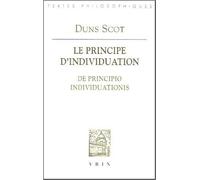 Le principe d'individuation : De principio individuationis de Gérard Sondag ( 4 novembre 2005 )