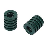 Le Printemps Ressort de Moule Charge Lourde, Acier 65MN, Vert, OD 25mm ID 12,5mm, TH25*30mm, Fil Plat Haute Résistance, 2 Pièces