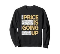Le Prix du Bronzage Augmente | Graphique en Couleur bronzée Sweatshirt