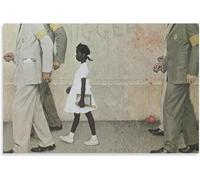 Le problème avec lequel nous vivons tous par Norman Rockwell Affiche et impressions Œuvres murales vintage Norman Rockwell Peinture sur toile pour la décoration intérieure 40x55cm sans cadre