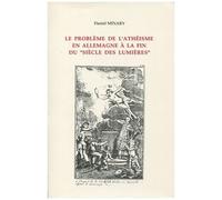 Le Problème De L'athéisme En Allemagne À La Fin Du Siècle Des Lumières