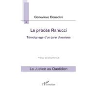 Le procès Ranucci – Témoignage d'un juré d'assises – L'Harmattan